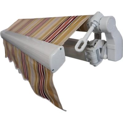 Luxury HAShaped Windproof Sunshade Manual or Electric Large Retractable Garden Canopy