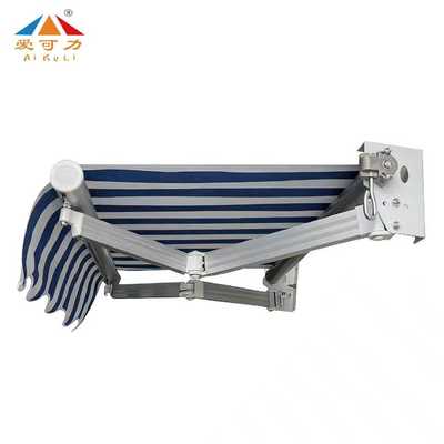 Hand Cranked Sun Shade Canopy Retractable 6m  New A03 Curved Arm Canopy