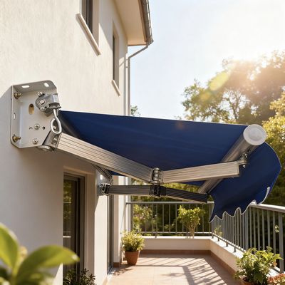 A06 I Beam Sun Shade Canopy Sunshade Fabric Customizable Retractable Adjustable Outdoor Waterproof